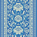 Ultra Soft Area Rug, Non Slip, Stain Resistant, Washable Area Rugs for Living Room, Bedroom, Floral Farmhouse Non-Shedding(Blue)