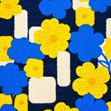 Ultra Soft Area Rug, Non Slip, Stain Resistant, Washable Area Rugs for Living Room, Bedroom, Modern Chrysanthemum Floral(Blue)