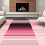 Ultra Soft Area Rug, Non Slip, Stain Resistant, Washable Area Rugs for Living Room, Bedroom, Dynamic Modern Artful Color Fusion(Pink)