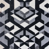 Ultra Soft Area Rug, Non Slip, Stain Resistant, Washable Area Rugs for Living Room, Bedroom, Modern Geometric Living Room Carpet(Black)