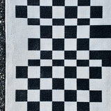 Ultra Soft Area Rug, Non Slip, Stain Resistant, Washable Area Rugs for Living Room, Bedroom, Modern Black and White Non-Slip Playroom Rug(Black)
