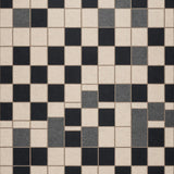 Ultra Soft Area Rug, Non Slip, Stain Resistant, Washable Area Rugs for Living Room, Bedroom, Modern Checkered Non-Slip Patio Rug(Black)