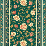 Ultra Soft Area Rug, Non Slip, Stain Resistant, Washable Area Rugs for Living Room, Bedroom, Boho Vintage Oriental(Green)