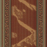 Ultra Soft Area Rug, Non Slip, Stain Resistant, Washable Area Rugs for Living Room, Bedroom, Buffalo Plaid Lodge Bear(Brown)