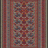 Ultra Soft Area Rug, Non Slip, Stain Resistant, Washable Area Rugs for Living Room, Bedroom, Rustic Moose Cabin(Red)
