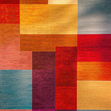 Ultra Soft Area Rug, Non Slip, Stain Resistant, Washable Area Rugs for Living Room, Bedroom, Modern Abstract Cabin(Red)