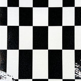 Ultra Soft Area Rug, Non Slip, Stain Resistant, Washable Area Rugs for Living Room, Bedroom, Checkered Low Pile(Black)
