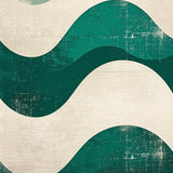 Ultra Soft Area Rug, Non Slip, Stain Resistant, Washable Area Rugs for Living Room, Bedroom, Modern Distressed Wave(Green)