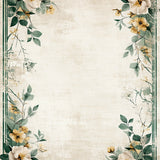 Ultra Soft Area Rug, Non Slip, Stain Resistant, Washable Area Rugs for Living Room, Bedroom, Botanical Floral Distressed Farmhouse(Beige)