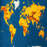Ultra Soft Area Rug, Non Slip, Stain Resistant, Washable Area Rugs for Living Room, Bedroom, Earth from Space Round(Blue)