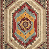 Ultra Soft Area Rug, Non Slip, Stain Resistant, Washable Area Rugs for Living Room, Bedroom, Braided Trout Fishing(Red)