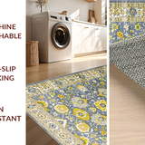 Sophisticated Floral Tiled Composition(Gray)