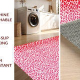 Ultra Soft Area Rug, Non Slip, Stain Resistant, Washable Area Rugs for Living Room, Bedroom, Nature-Inspired Bright Color Scheme(Pink)