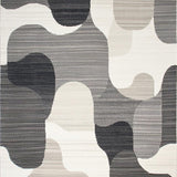 Ultra Soft Area Rug, Non Slip, Stain Resistant, Washable Area Rugs for Living Room, Bedroom, Abstract Modern Washable(Gray)