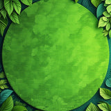 Ultra Soft Area Rug, Non Slip, Stain Resistant, Washable Area Rugs for Living Room, Bedroom, Lotus Leaf Round(Green)