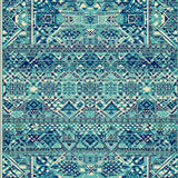 Ultra Soft Area Rug, Non Slip, Stain Resistant, Washable Area Rugs for Living Room, Bedroom, Ocean Wave Nautical Beach(Blue)