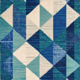 Ultra Soft Area Rug, Non Slip, Stain Resistant, Washable Area Rugs for Living Room, Bedroom, Ocean Beach Waves Polyester(Blue)