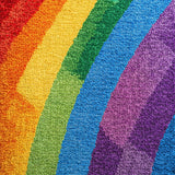 Ultra Soft Area Rug, Non Slip, Stain Resistant, Washable Area Rugs for Living Room, Bedroom, Fluffy Rainbow Unicorn Shaggy(Red)