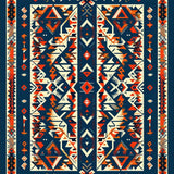 Ultra Soft Area Rug, Non Slip, Stain Resistant, Washable Area Rugs for Living Room, Bedroom, Boho Geometric Soft Dining Room Rug(Blue)