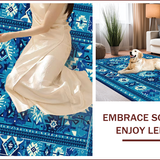 Ultra Soft Area Rug, Non Slip, Stain Resistant, Washable Area Rugs for Living Room, Bedroom, Modern Light Blue Nursery Accent Carpet for Kids(Blue)