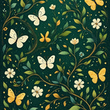Ultra Soft Area Rug, Non Slip, Stain Resistant, Washable Area Rugs for Living Room, Bedroom, Butterfly Insect Print Playroom(Green)