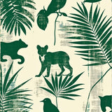 Ultra Soft Area Rug, Non Slip, Stain Resistant, Washable Area Rugs for Living Room, Bedroom, Jungle Abstract Animal(Green)