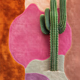 Ultra Soft Area Rug, Non Slip, Stain Resistant, Washable Area Rugs for Living Room, Bedroom, Cowboy Boot Cactus(Orange)