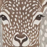 Ultra Soft Area Rug, Non Slip, Stain Resistant, Washable Area Rugs for Living Room, Bedroom, Antelope Print Abstract(Beige)