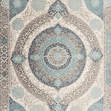 Ultra Soft Area Rug, Non Slip, Stain Resistant, Washable Area Rugs for Living Room, Bedroom, Transitional Damask Boho(Beige)