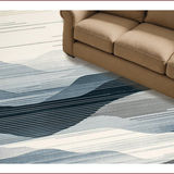 Ultra Soft Area Rug, Non Slip, Stain Resistant, Washable Area Rugs for Living Room, Bedroom, Chic Neutral Geometric Texture(Gray)