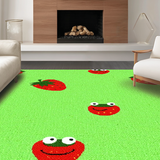 Ultra Soft Area Rug, Non Slip, Stain Resistant, Washable Area Rugs for Living Room, Bedroom, Bright and Cheerful Floral Design(Green)