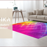 Ultra Soft Area Rug, Non Slip, Stain Resistant, Washable Area Rugs for Living Room, Bedroom, Hot Pink and Purple Playroom Shag Rug(Pink)