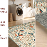 Stylish Rustic Bird Motif(Beige)