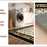 Ultra Soft Area Rug, Non Slip, Stain Resistant, Washable Area Rugs for Living Room, Bedroom, Wildlife Themed Luxurious Contrast(Beige)