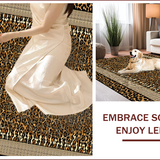 Ultra Soft Area Rug, Non Slip, Stain Resistant, Washable Area Rugs for Living Room, Bedroom, Elegant Brown Animal Print Style(Brown)