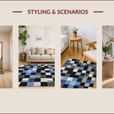 Contemporary Minimalist Checkered Style(Black)