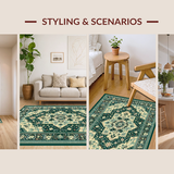 Vintage Earthy Geometric Motif(Blue)