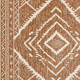 Ultra Soft Area Rug, Non Slip, Stain Resistant, Washable Area Rugs for Living Room, Bedroom, Western Aztec Low Pile(Brown)