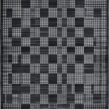 Ultra Soft Area Rug, Non Slip, Stain Resistant, Washable Area Rugs for Living Room, Bedroom, Handmade Wool Viscose(Black)