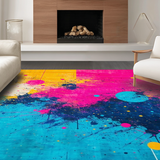 Ultra Soft Area Rug, Non Slip, Stain Resistant, Washable Area Rugs for Living Room, Bedroom, Energetic Hues in Contemporary Style(Yellow)