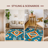 Contemporary Ethnic Motif Flourish(Blue)