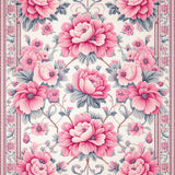 Ultra Soft Area Rug, Non Slip, Stain Resistant, Washable Area Rugs for Living Room, Bedroom, Vintage Faux Wool(Pink)