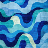 Ultra Soft Area Rug, Non Slip, Stain Resistant, Washable Area Rugs for Living Room, Bedroom, Abstract Wave Design(Blue)