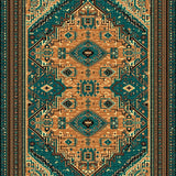 Ultra Soft Area Rug, Non Slip, Stain Resistant, Washable Area Rugs for Living Room, Bedroom, rustic western organic(Green)