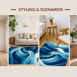 Chic Oceanic Swirl Design(Blue)