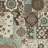 Ultra Soft Area Rug, Non Slip, Stain Resistant, Washable Area Rugs for Living Room, Bedroom, Vintage Boho Patchwork(Brown)