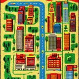 Ultra Soft Area Rug, Non Slip, Stain Resistant, Washable Area Rugs for Living Room, Bedroom, Kids Traffic Play Mat(Red)