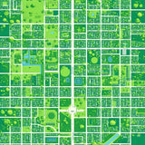 Ultra Soft Area Rug, Non Slip, Stain Resistant, Washable Area Rugs for Living Room, Bedroom, town city road playmat(Green)