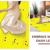 Ultra Soft Area Rug, Non Slip, Stain Resistant, Washable Area Rugs for Living Room, Bedroom, Sunny Vintage Iconic Pattern(Yellow)