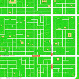 Ultra Soft Area Rug, Non Slip, Stain Resistant, Washable Area Rugs for Living Room, Bedroom, city road map playmat(Green)